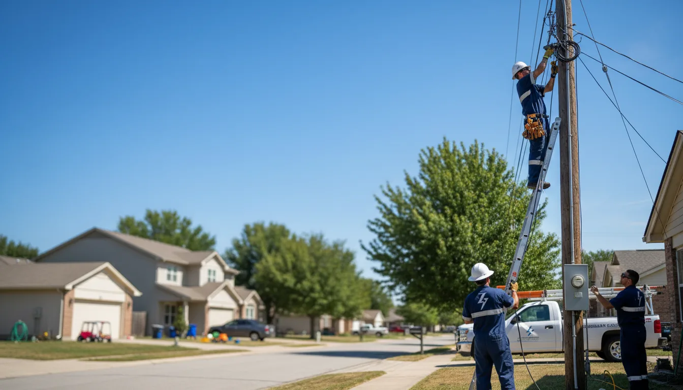 Residential electrician providing installation services in Osceola, WI